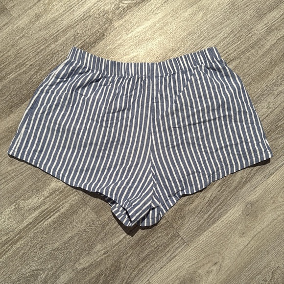 Reformation Pants - Reformation Striped Blue Women's Shorts